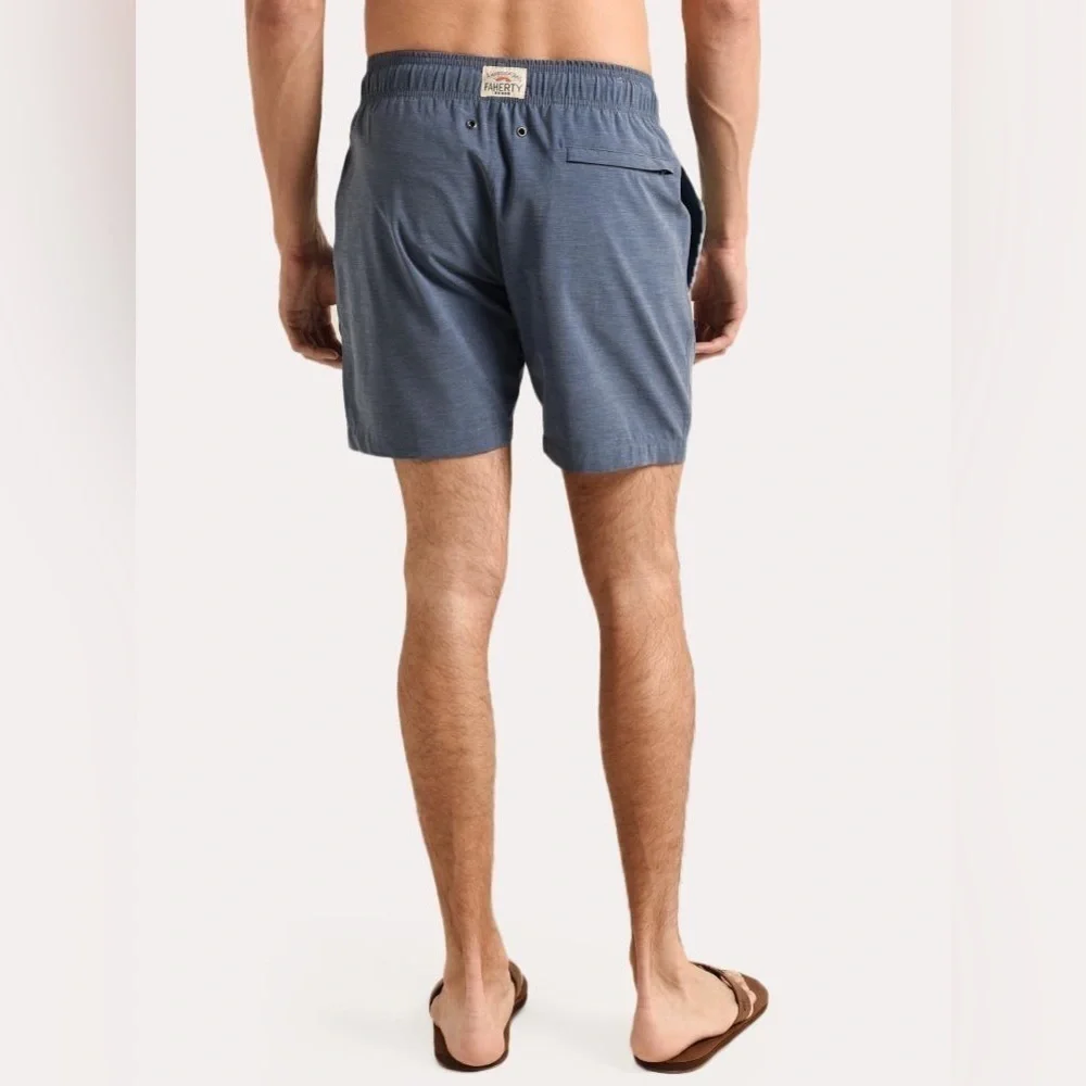 FAHERTY Men's Beacon Swim Trunks- Navy Green
